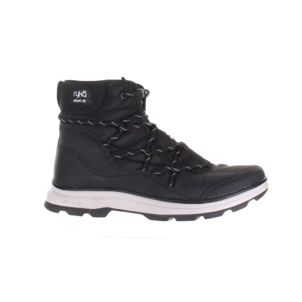 Ryka Womens Brae Black Snow Boots Size 7.5 Medium (B, M)